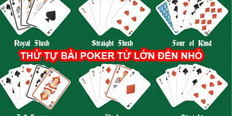 Thứ tự các tay bài poker – Nắm vững để chơi như cao thủ 2 Khái quát về thứ tự các tay bài poker