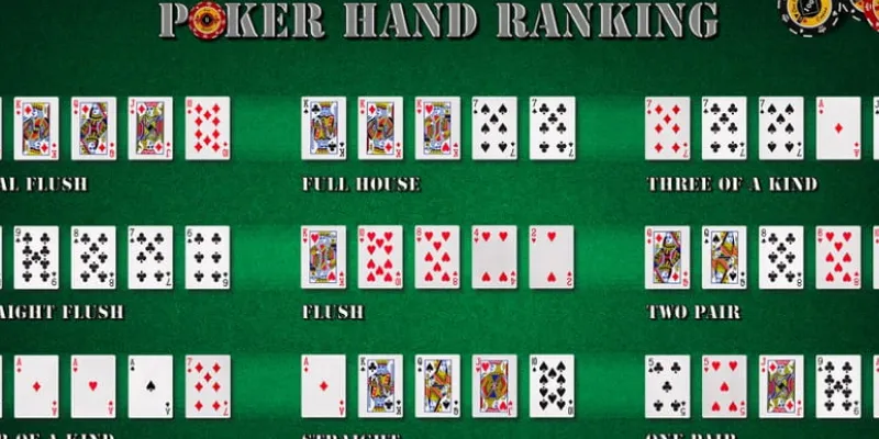 Thứ tự các tay bài poker – Nắm vững để chơi như cao thủ 4 Hướng dẫn nhận diện và sử dụng thứ tự tay bài poker